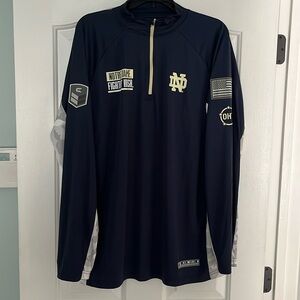 Notre Dame OHT lightweight quarter zip pullover very good condition size XL